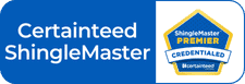 CertainTeed Premier ShingleMaster certified roofing installer badge