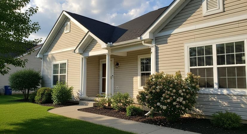 Vinyl siding installation on a New England home